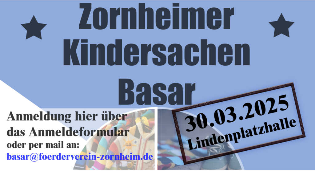 Kindersachenbasar - am 30. März 2025