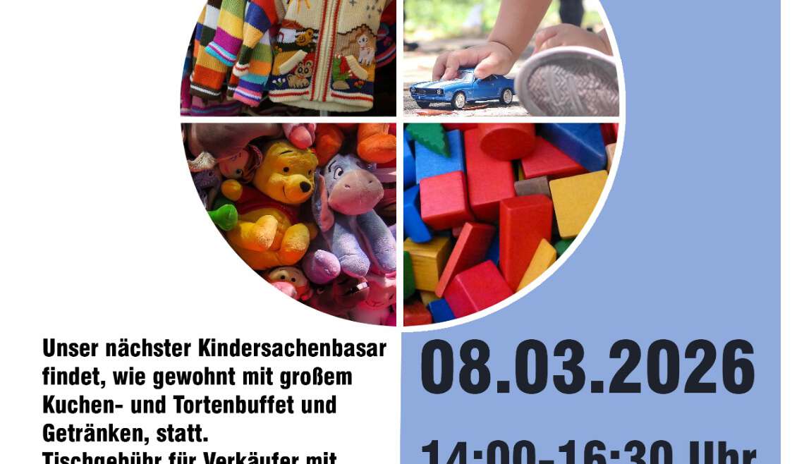 Kindersachenbasar – am 08.März 2026
