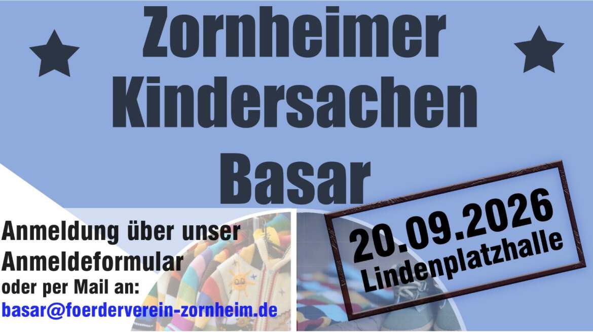 Kindersachenbasar – am 20.09.2026